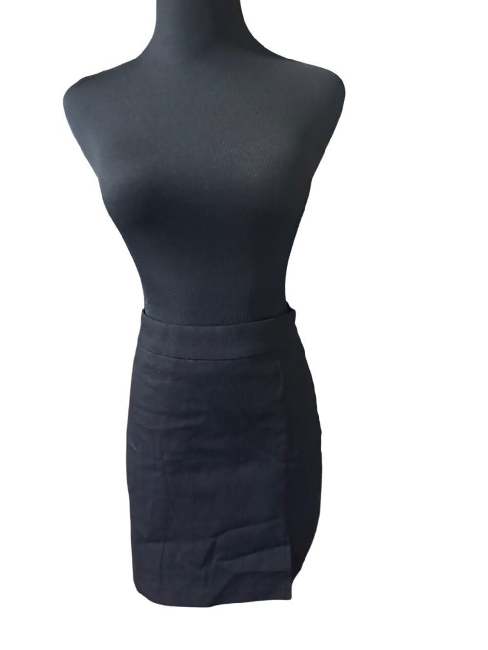 Humming black lined zip up pencil skirt size M